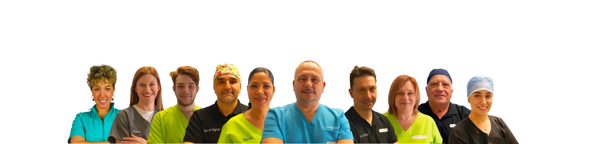 Il team completo dello staff Clinixdent